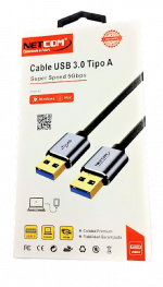 CABLE USB 3.1 TIPO C MACHO A LIGHTNING MACHO DE 1.80 METROS CON CONECTORES  DE ALUMINIO NETCOM – Compukaed
