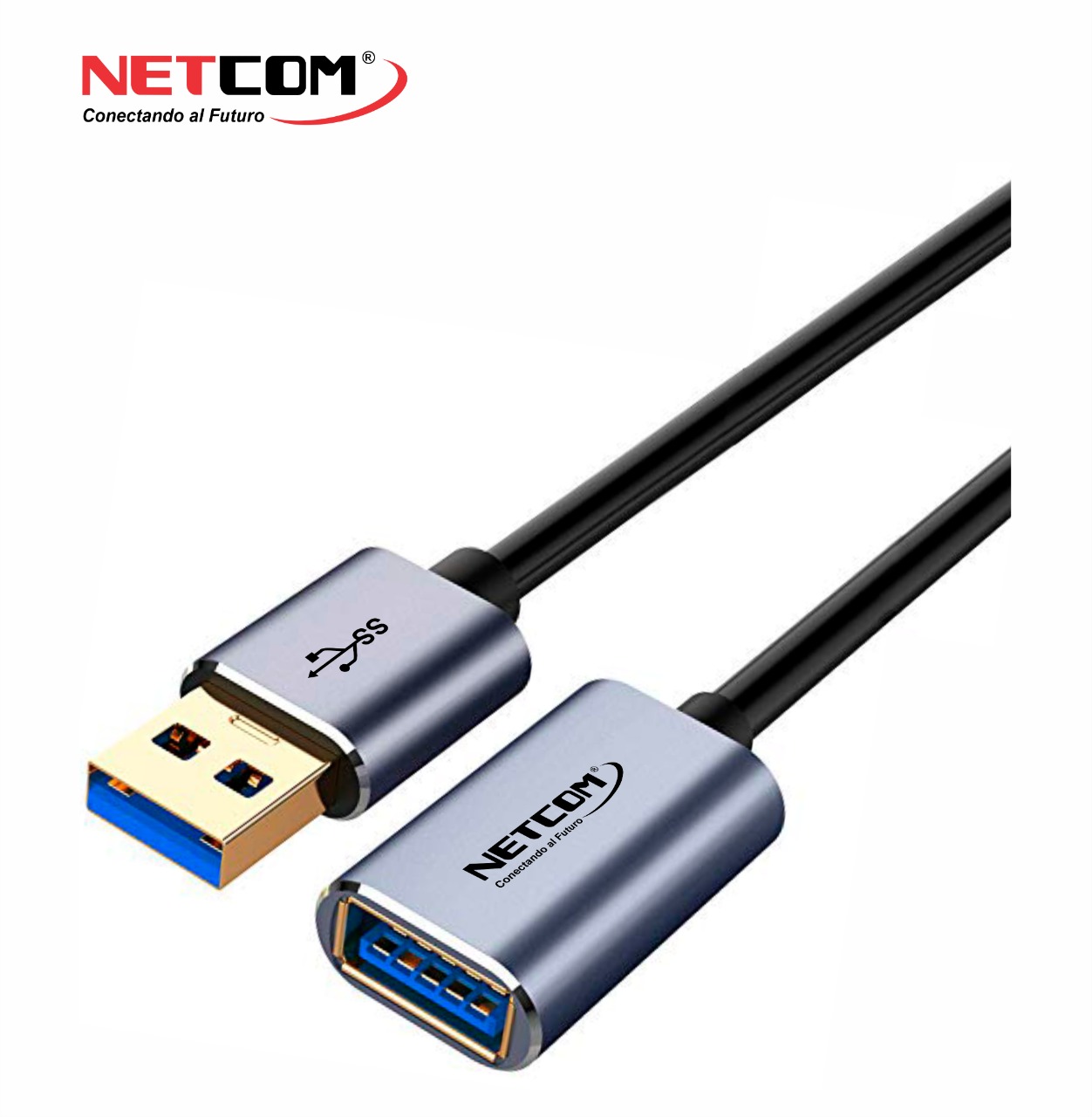 CABLE EXTENSION USB 3.0 DE 1 METRO MACHO A HEMBRA NETCOM – Compukaed