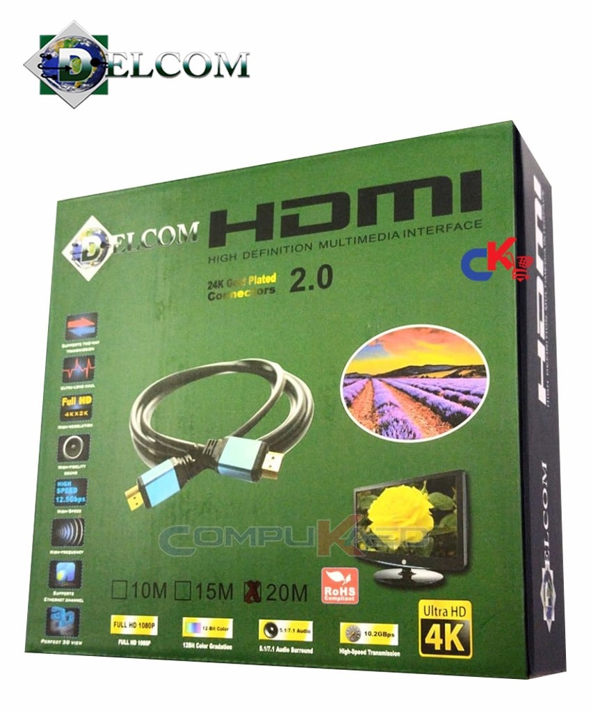 Cable HDMI version 2.0 de 2 metros de longitud UHD 4K – Electronica Cecomin
