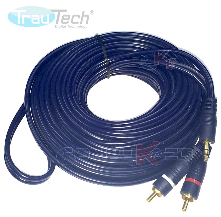 Cable de audio Jack 3,5 mm estéreo macho/macho (10 metros) - Cable
