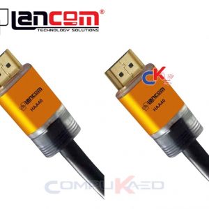 CABLE HDMI 2.0 DE COBRE DE 3 METROS SLIM –DELGADO ULTRA HD 4K 60HZ 28AWG  CON CONECTORES DE ALUMINIO NETCOM – Compukaed