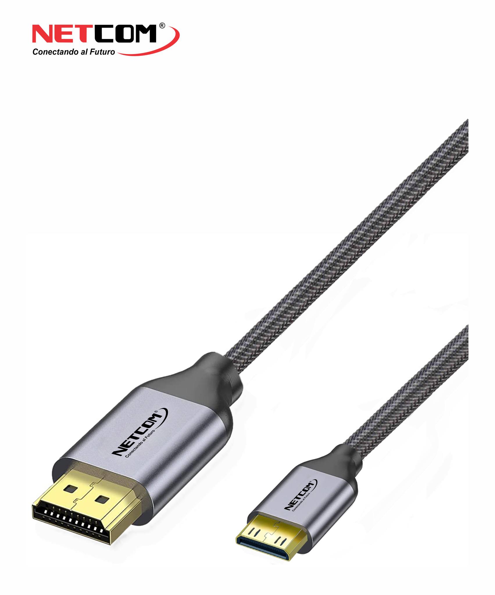 CABLE PREMIUM DE HDMI A MINI HDMI DE 10 METROS ULTRA HD 4K 60HZ NETCOM –  Compukaed