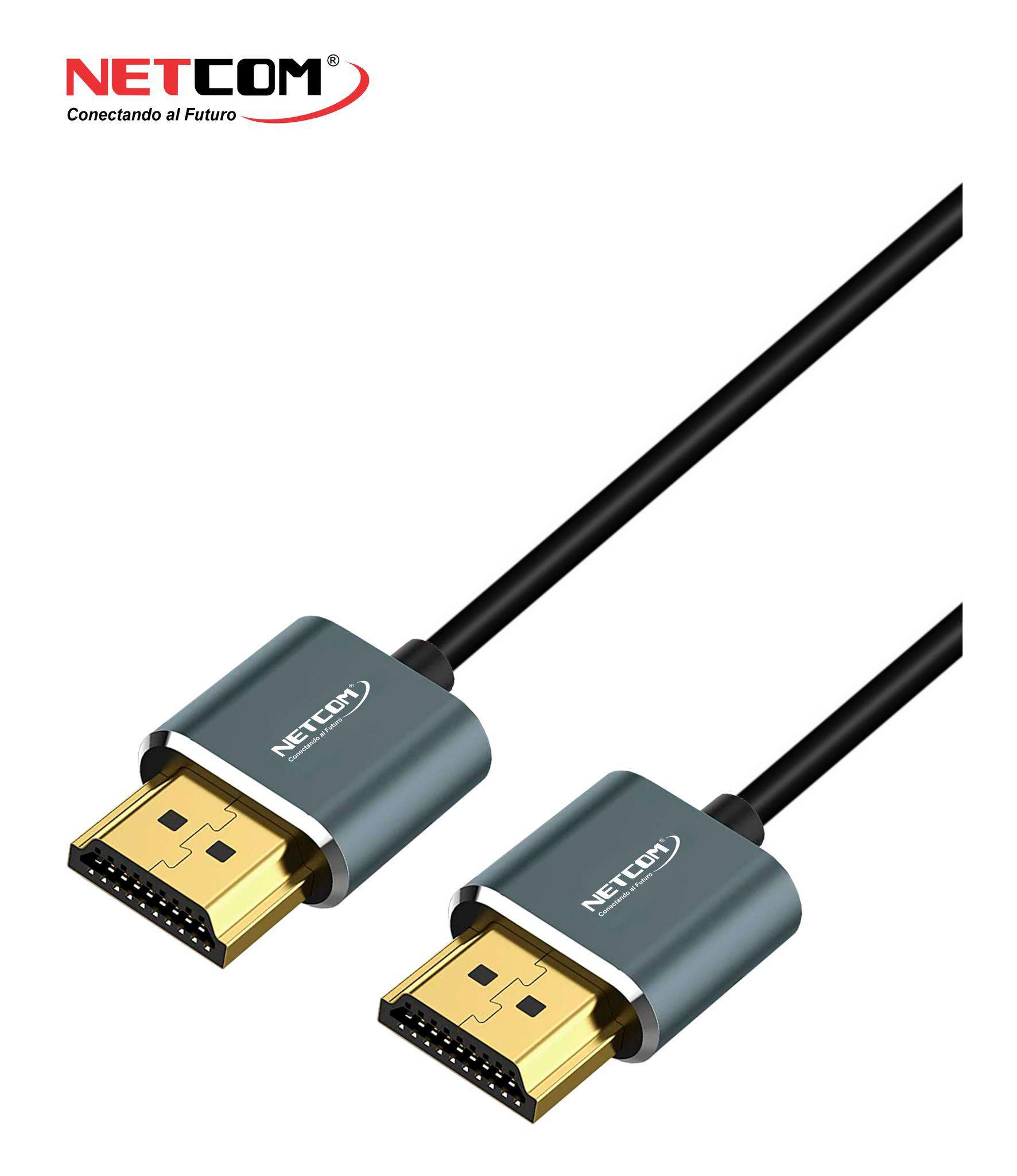 CABLE HDMI 2.0 DE COBRE DE 10 METROS ULTRA HD 4K 60HZ 26AWG NETCOM –  Compukaed
